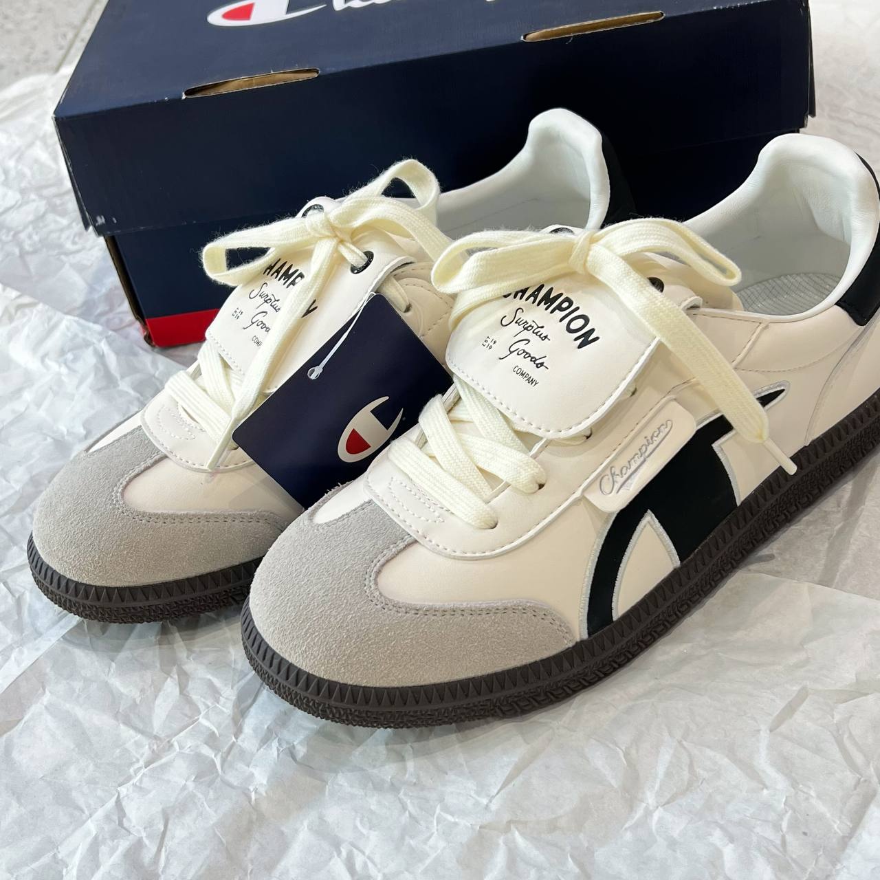 Giày Champion Essentials Champ T-Trainer ' Cream/Black