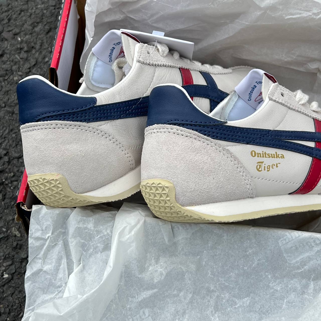 Giày Onitsuka Tiger RUNSPARK 'white/ blue ' [ 1183b480 107 ]