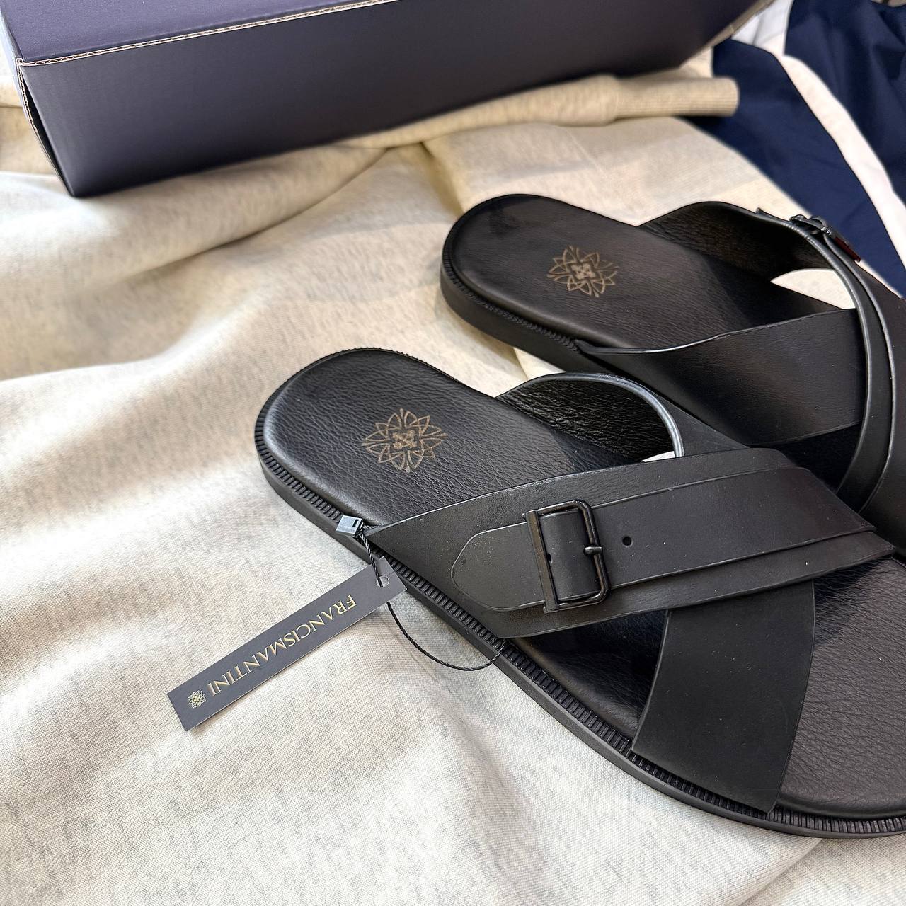 Sandals Francis Mantini Darrel Slide Black