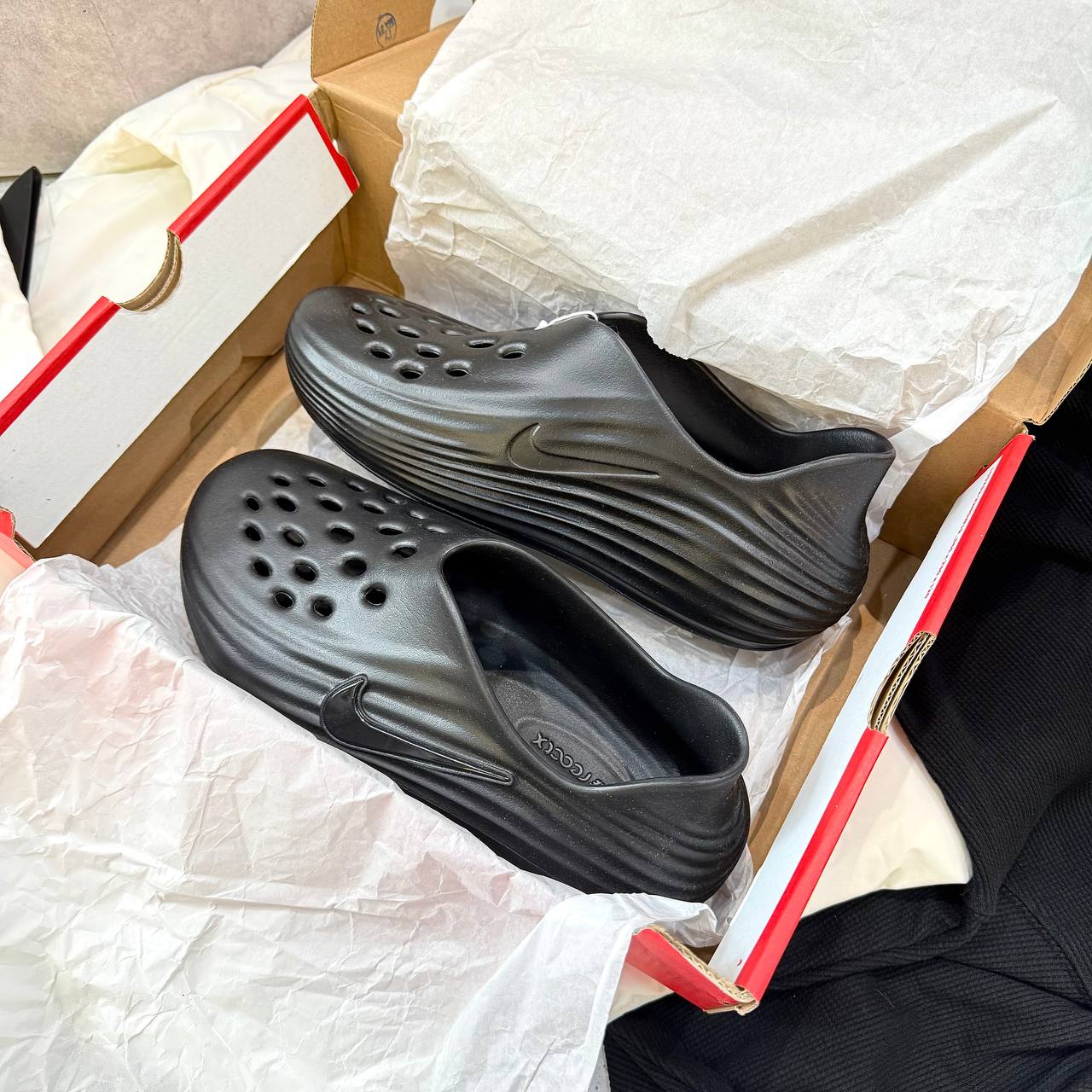 Giày Nike ReactX Rejuven8 ‘Triple Black’ [HV5060 001]