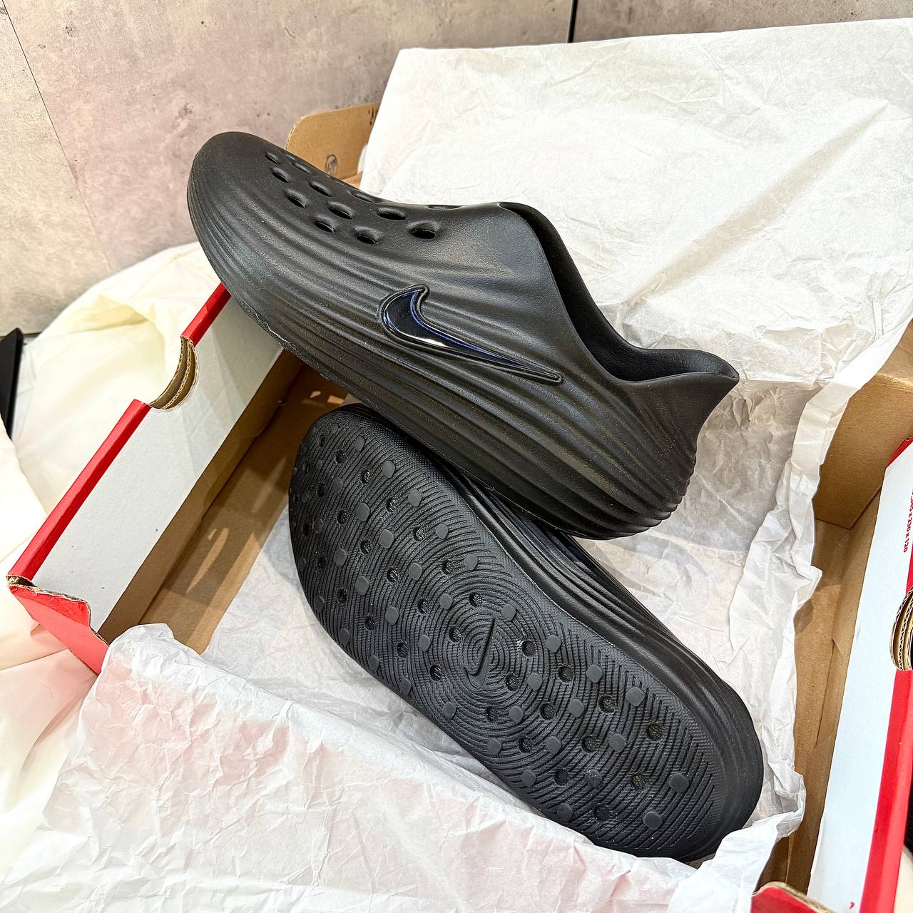 Giày Nike ReactX Rejuven8 ‘Triple Black’ [HV5060 001]