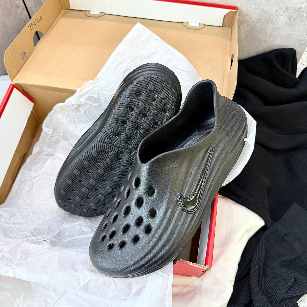 Giày Nike ReactX Rejuven8 ‘Triple Black’ [HV5060 001]