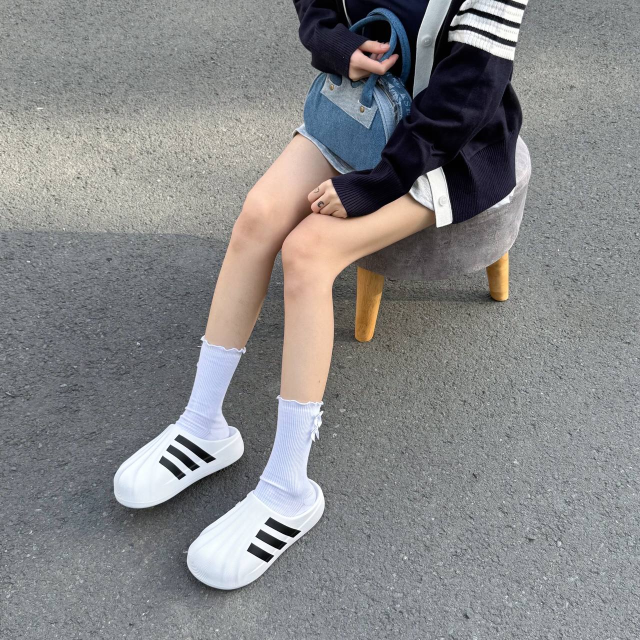 Dép Adidas adiFOM Superstar Mule 'Black White' [IF6184]