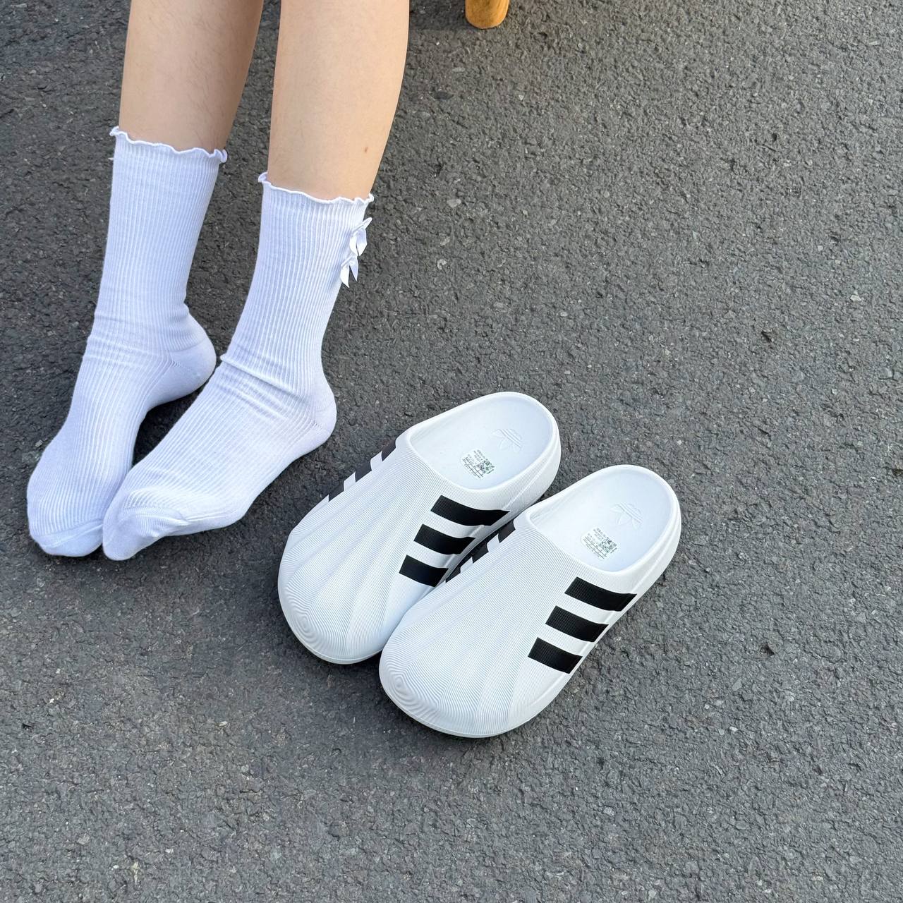 Dép Adidas adiFOM Superstar Mule 'Black White' [IF6184]