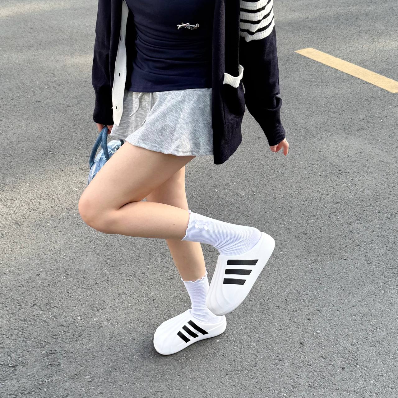 Dép Adidas adiFOM Superstar Mule 'Black White' [IF6184]