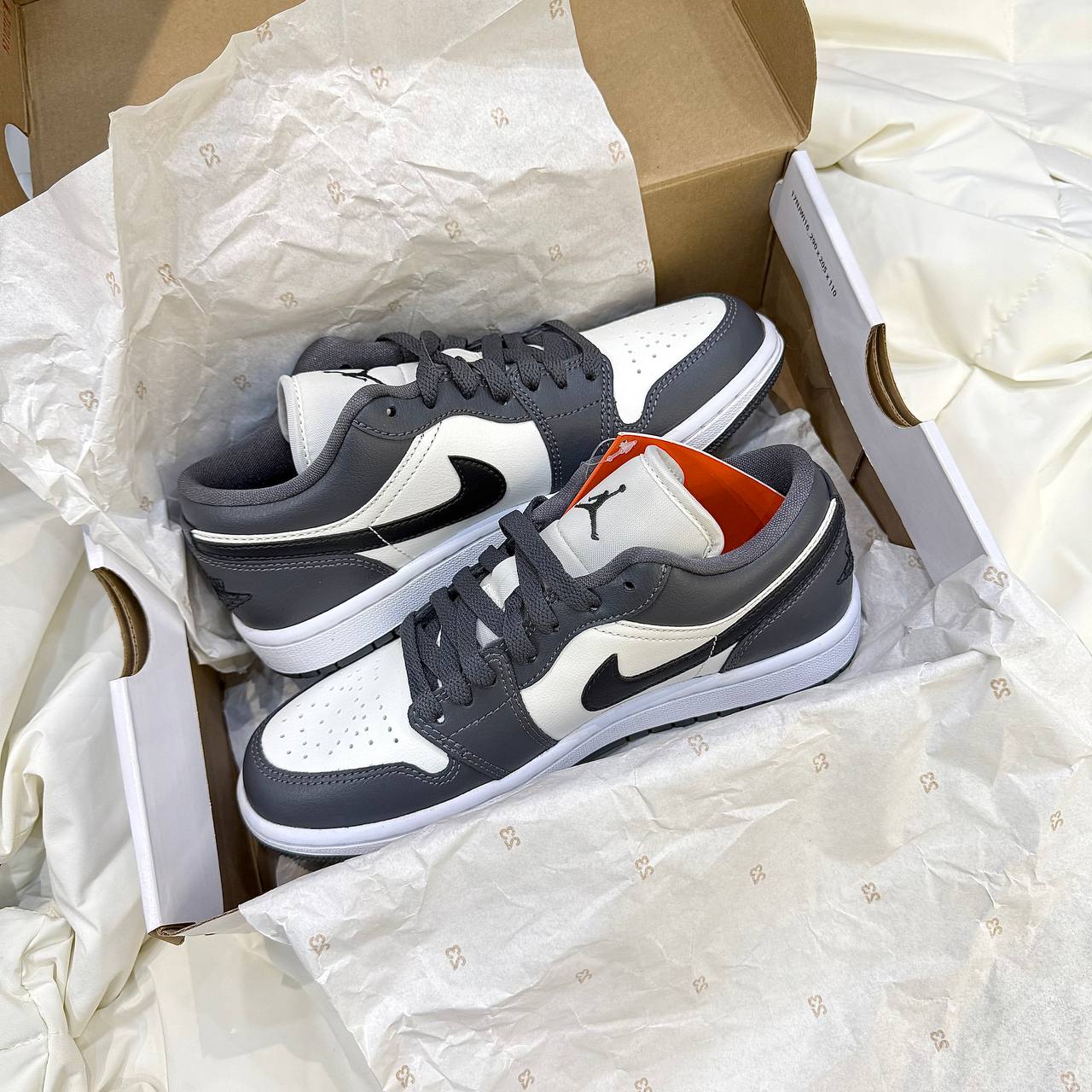 Giày Nike Air Jordan 1 Low 'Iron Grey' [553558 152]