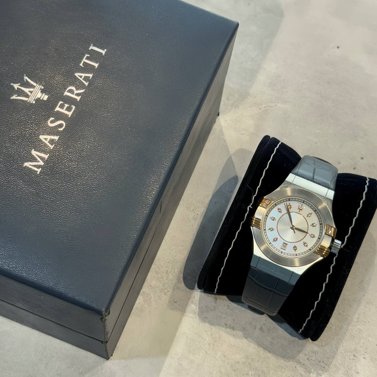 Đồng Hồ Maserati Potenza Chronograph Silver Dial Ladies Watch Navy ** [R8851108502]