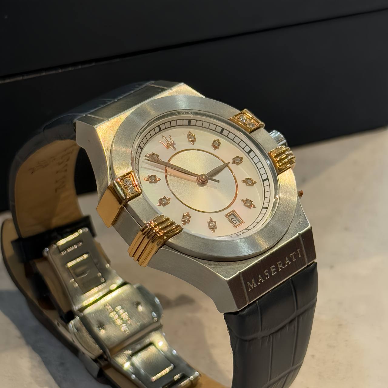 Đồng Hồ Maserati Potenza Chronograph Silver Dial Ladies Watch Navy ** [R8851108502]