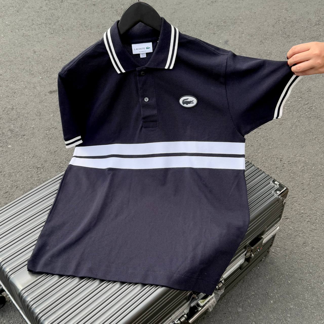 Áo Polo Lacoste Polera Original ''Navy/White'' [Ph7447]