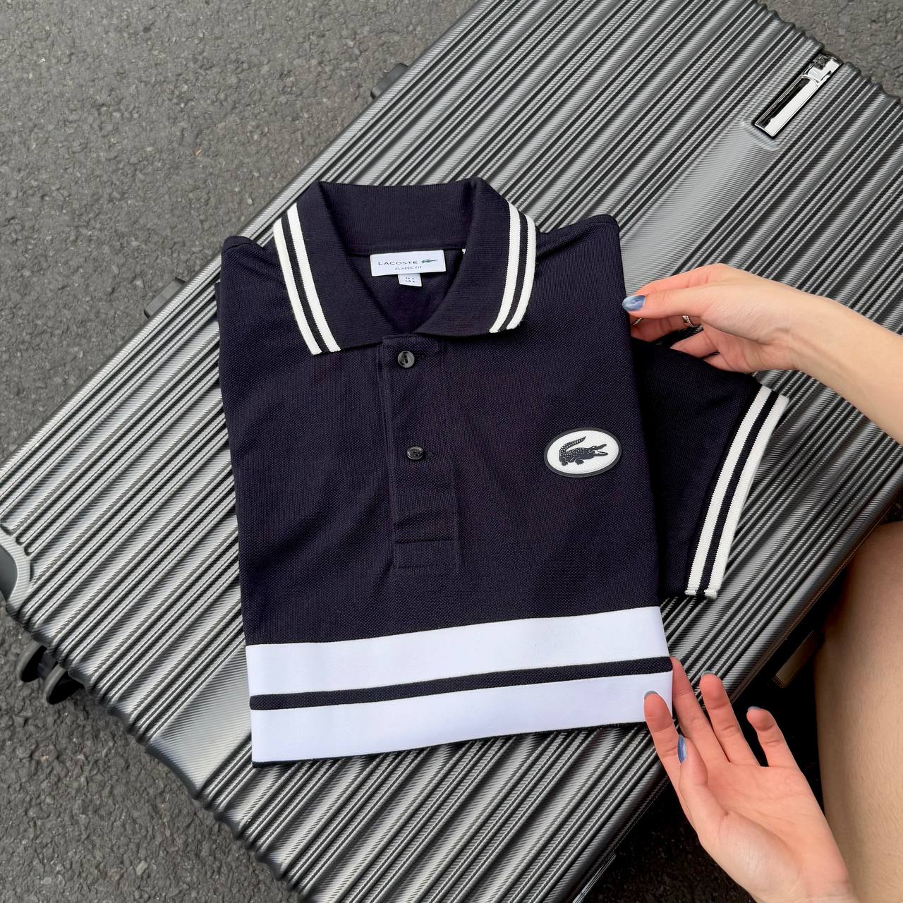 Áo Polo Lacoste Polera Original ''Navy/White'' [Ph7447]