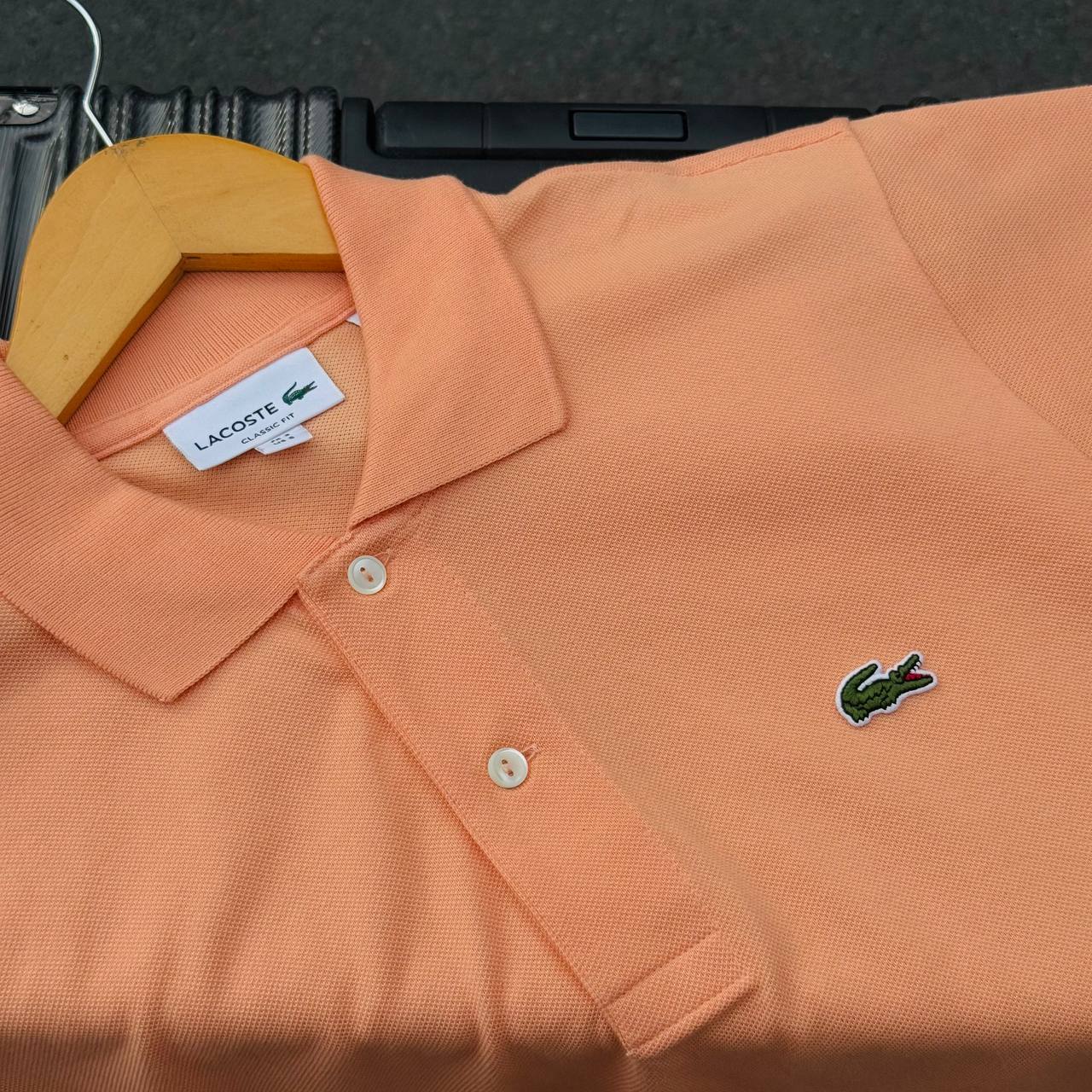 Polo Nam Lacoste Men's Paris Shirt Regular Fit Stretch Cotton Piqué