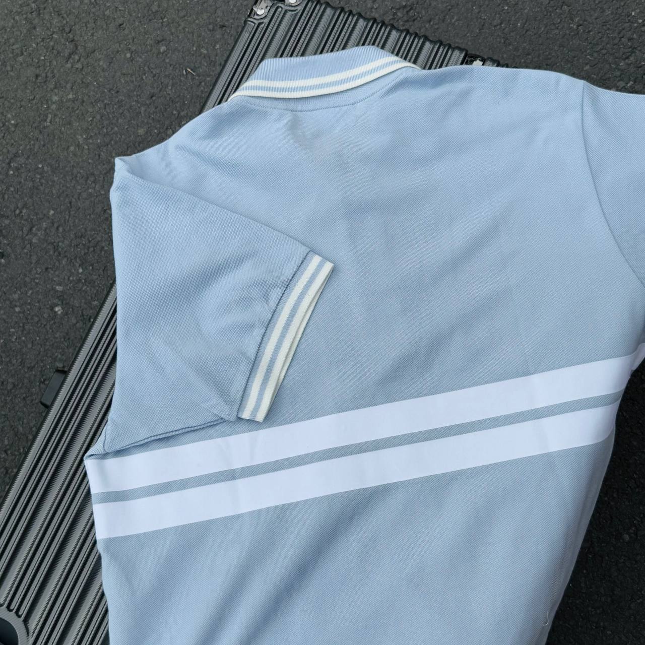 Áo Polo Lacoste Polera Original Blue White [Ph7447]