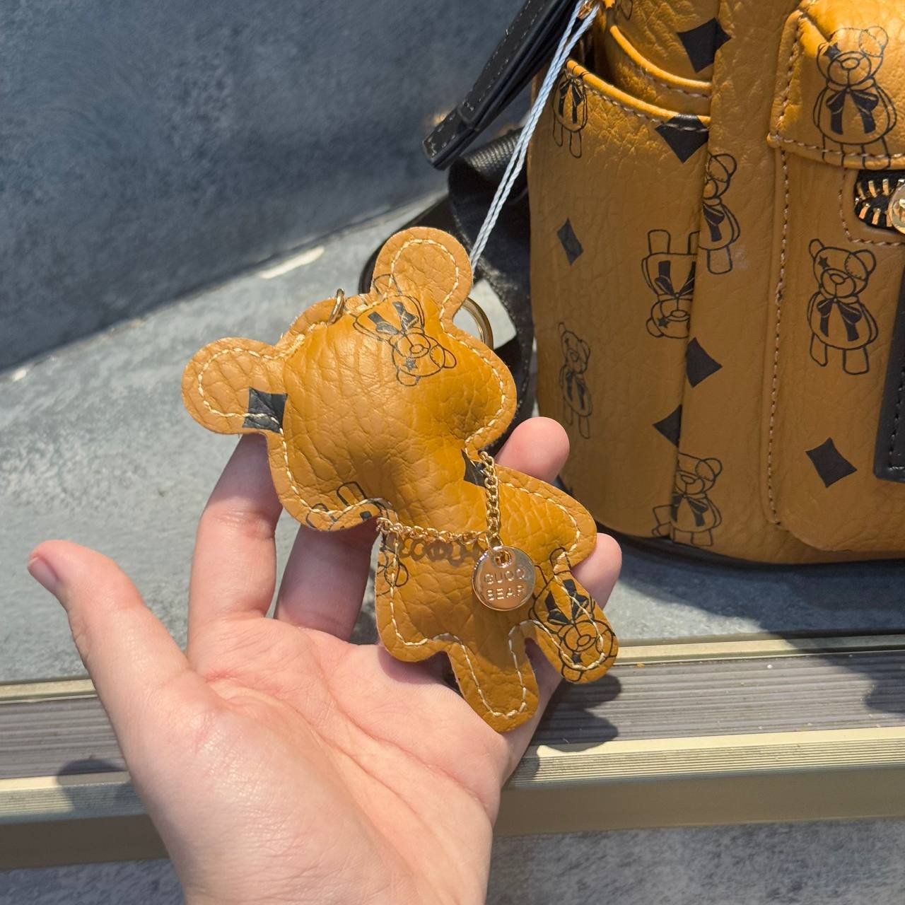 Balo TTWN Bear Monogram golden brown SIZE M