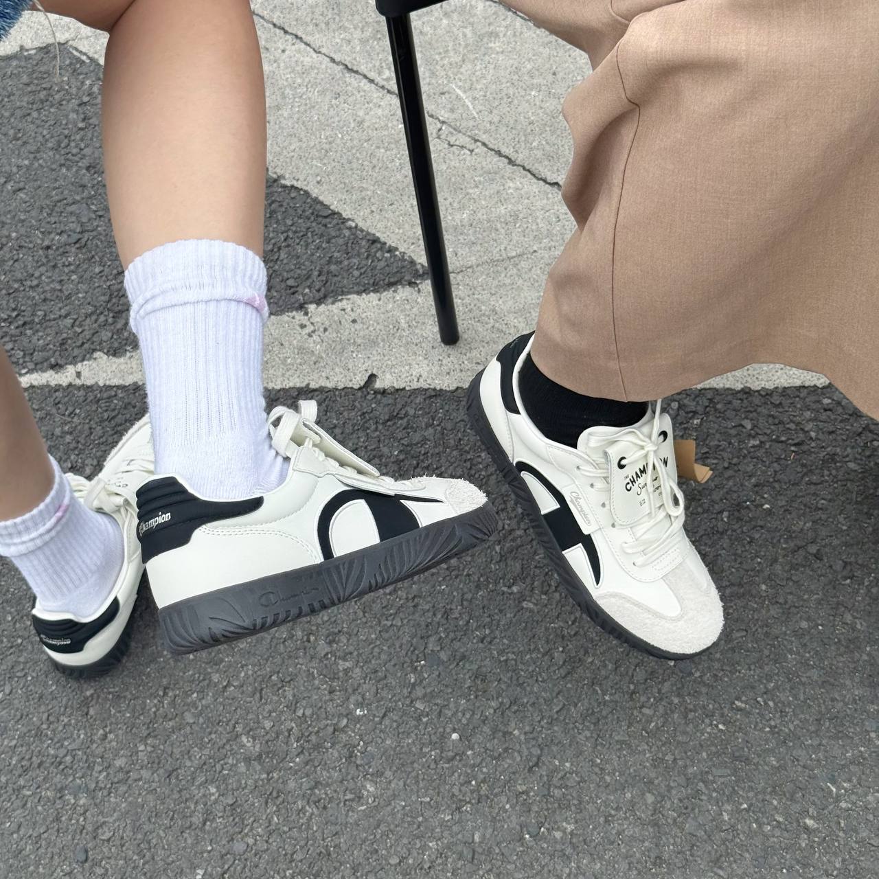 Giày Champion Essentials Champ T-Trainer ' Cream/Black