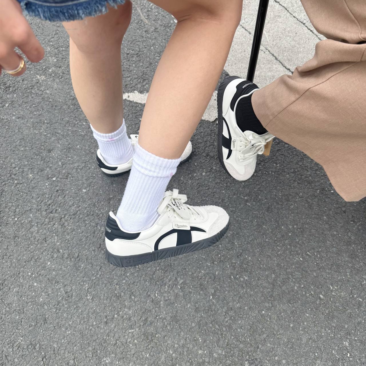 Giày Champion Essentials Champ T-Trainer ' Cream/Black