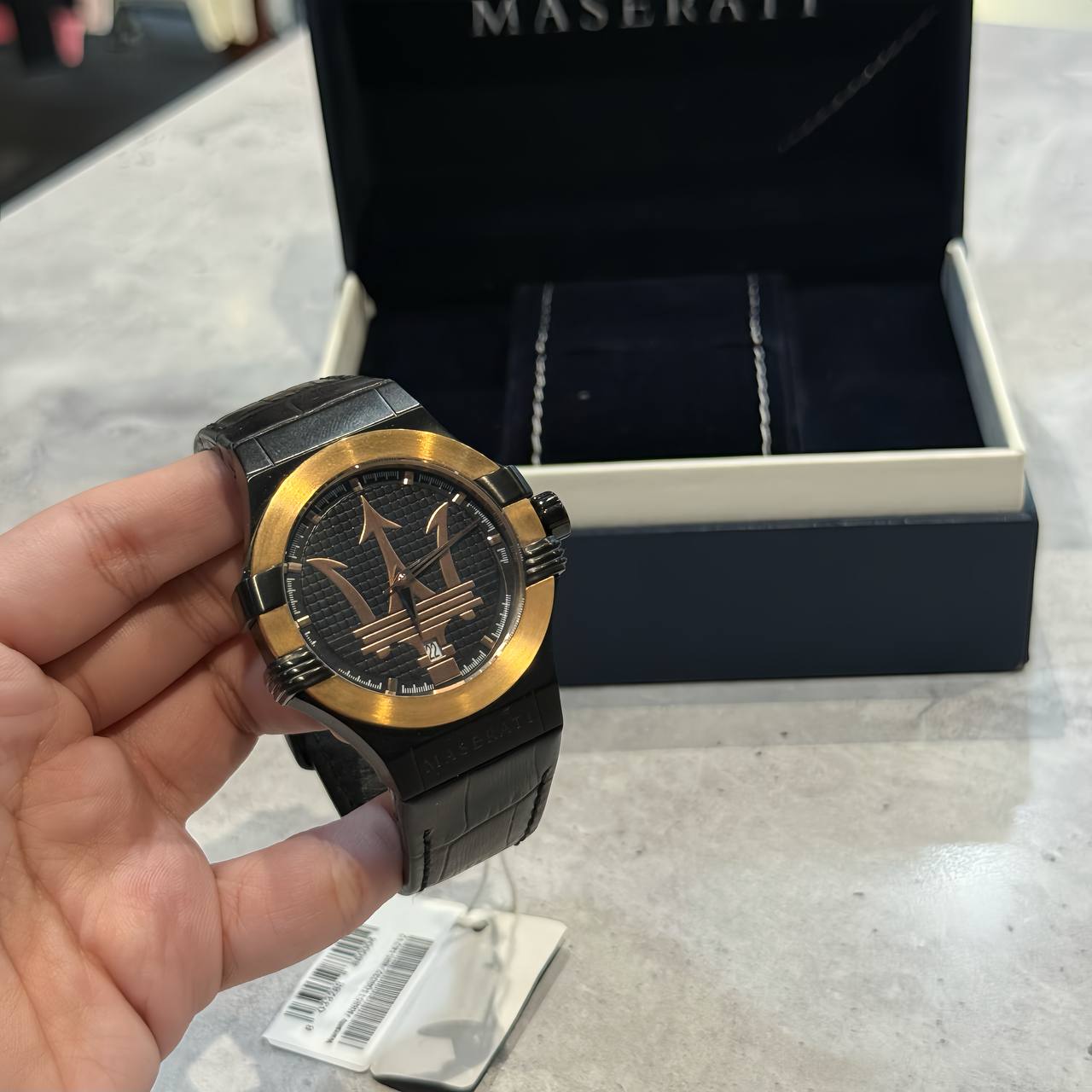 Đồng Hồ Maserati Potenza Quartz Black Dial Watch ** [R8851108032]