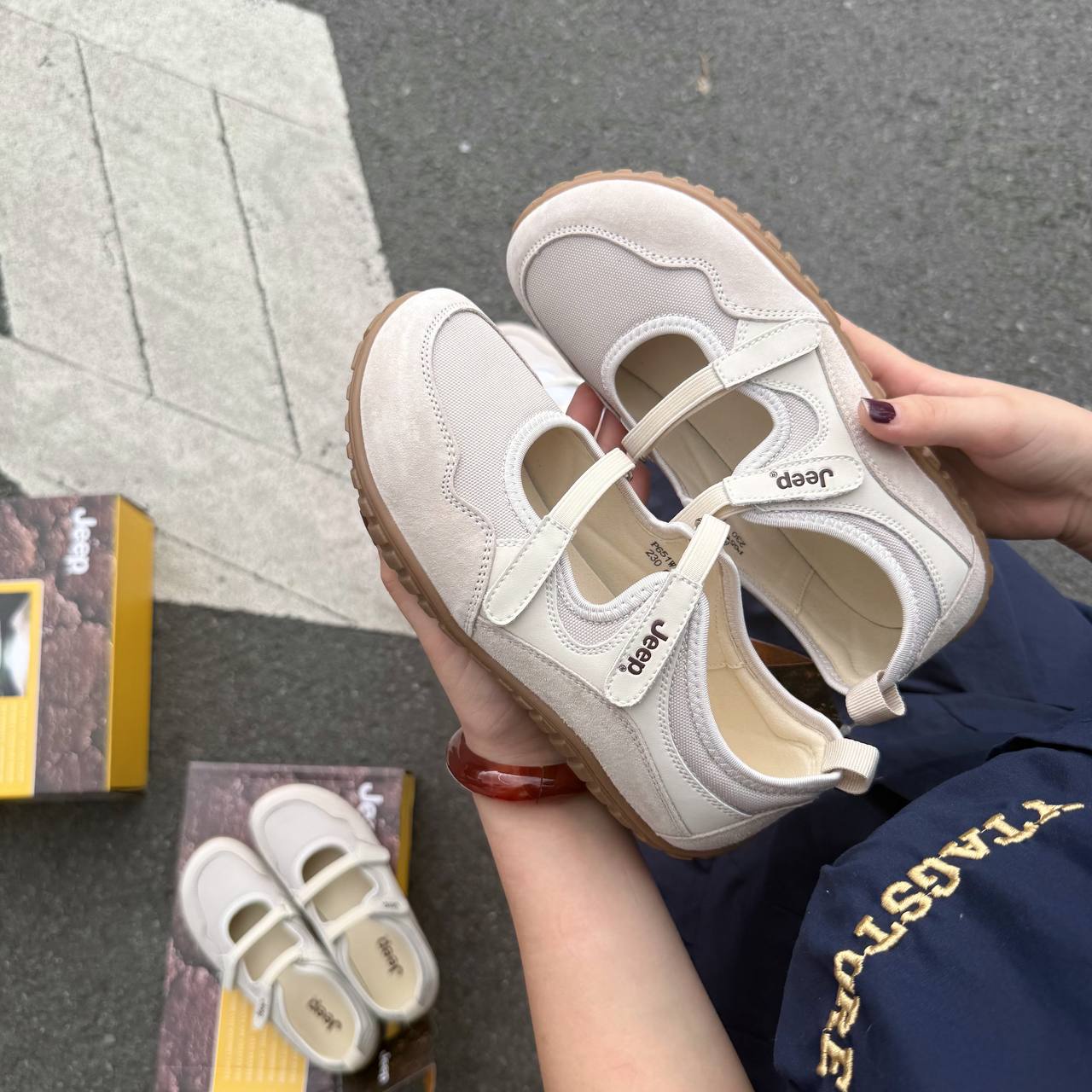 Giày Jeep Outdoor Shoes Women's Low Top ''Grey'' [P651W13112]