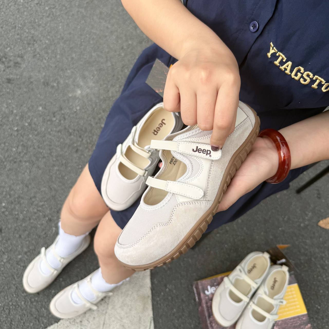 Giày Jeep Outdoor Shoes Women's Low Top ''Grey'' [P651W13112]