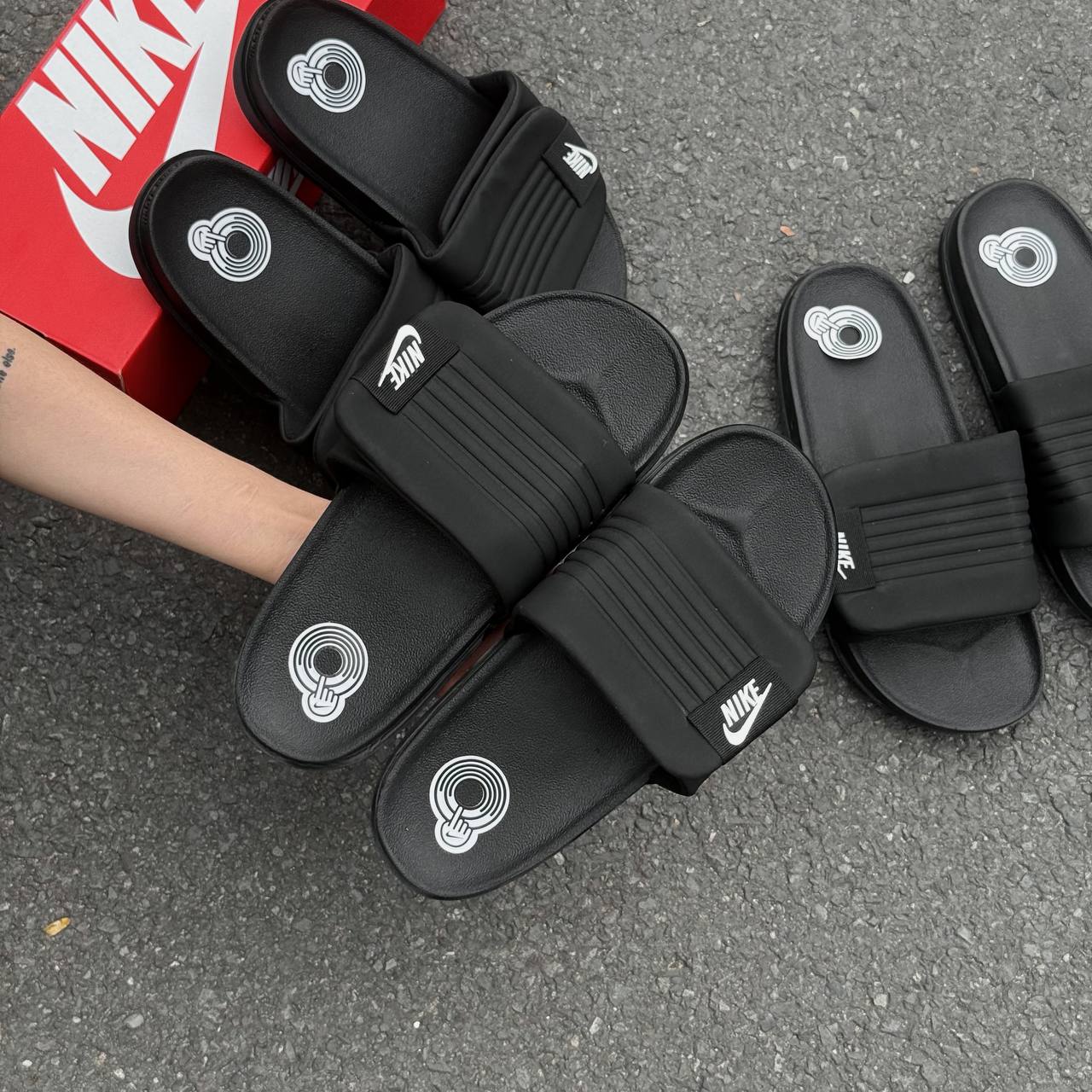Dép Nike Offcourt Adjust Slide ‘'Black’' [DQ9624 001]