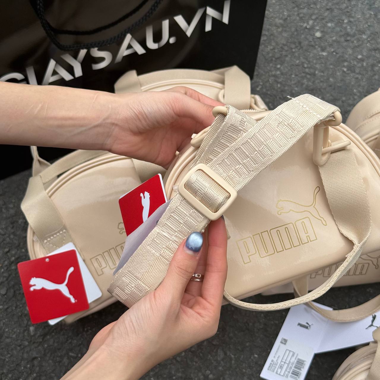 Túi Puma Core Up ini Grip Bag Cream