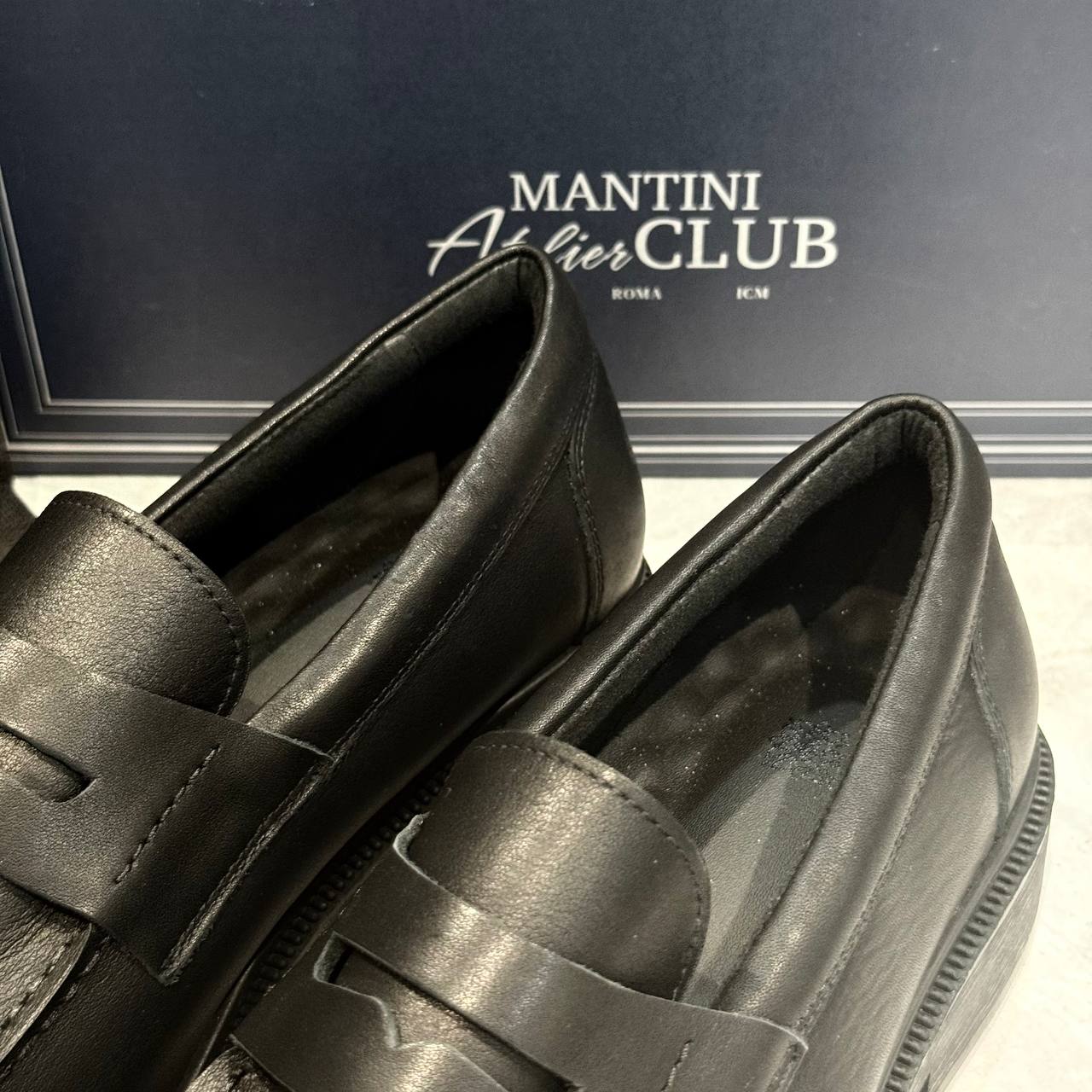 Giày Francis Mantini Loafer Shiny Leather ''Black'' [23570KD006]