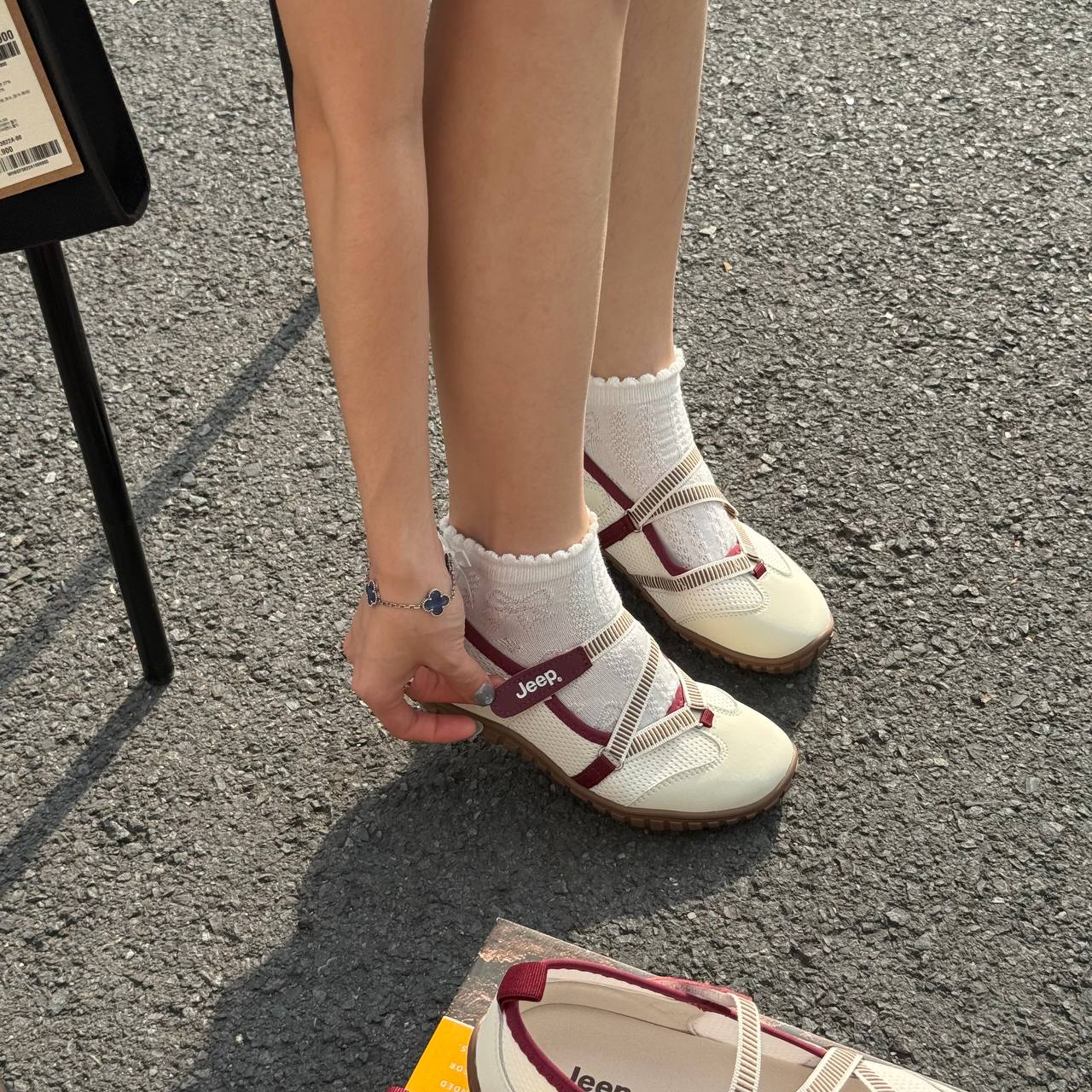 Giày Jeep Outdoor Shoes Women's Low Top ''Begie Red'' [P651W13111]