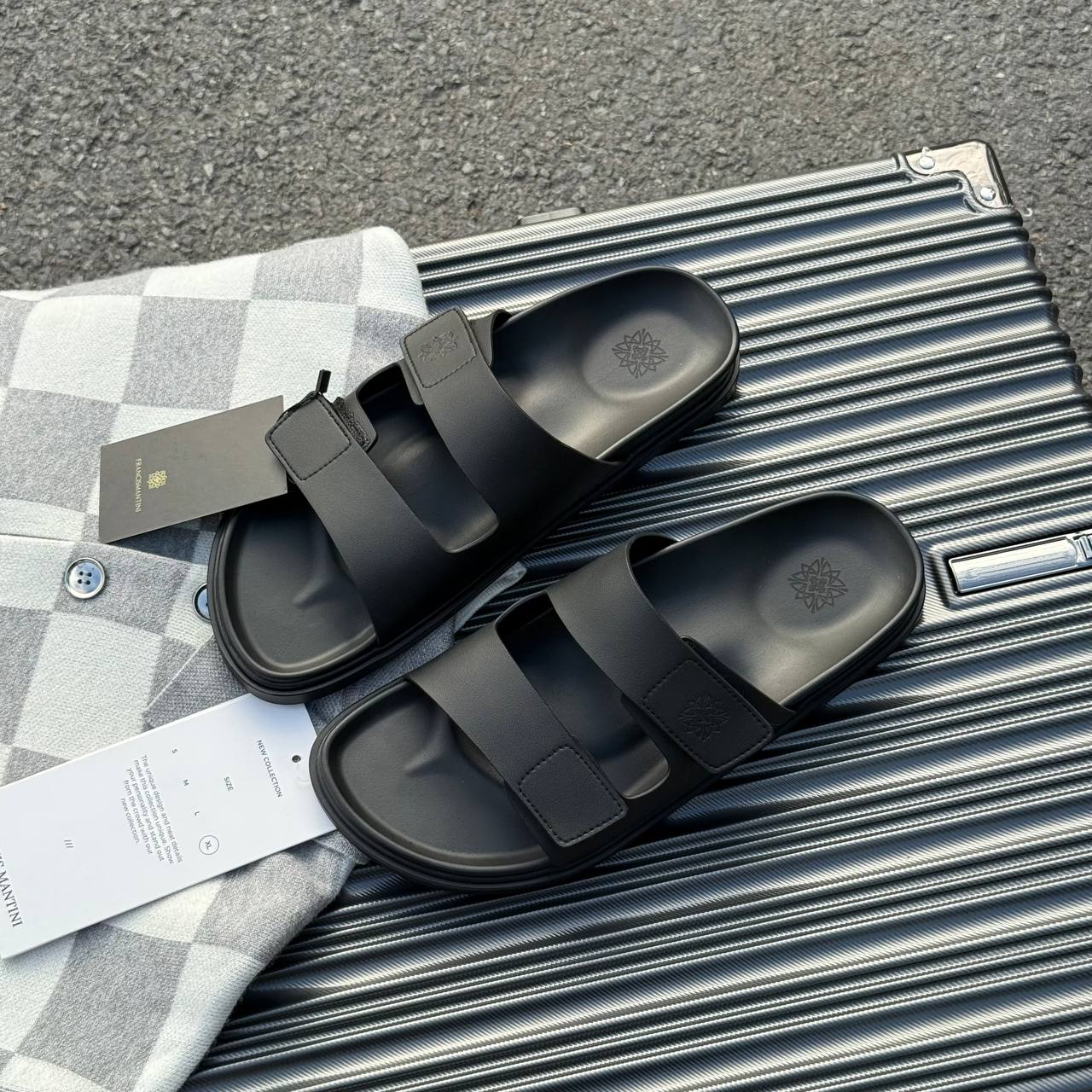 Dép Francis Mantini Double-Strap Black [23288BL]