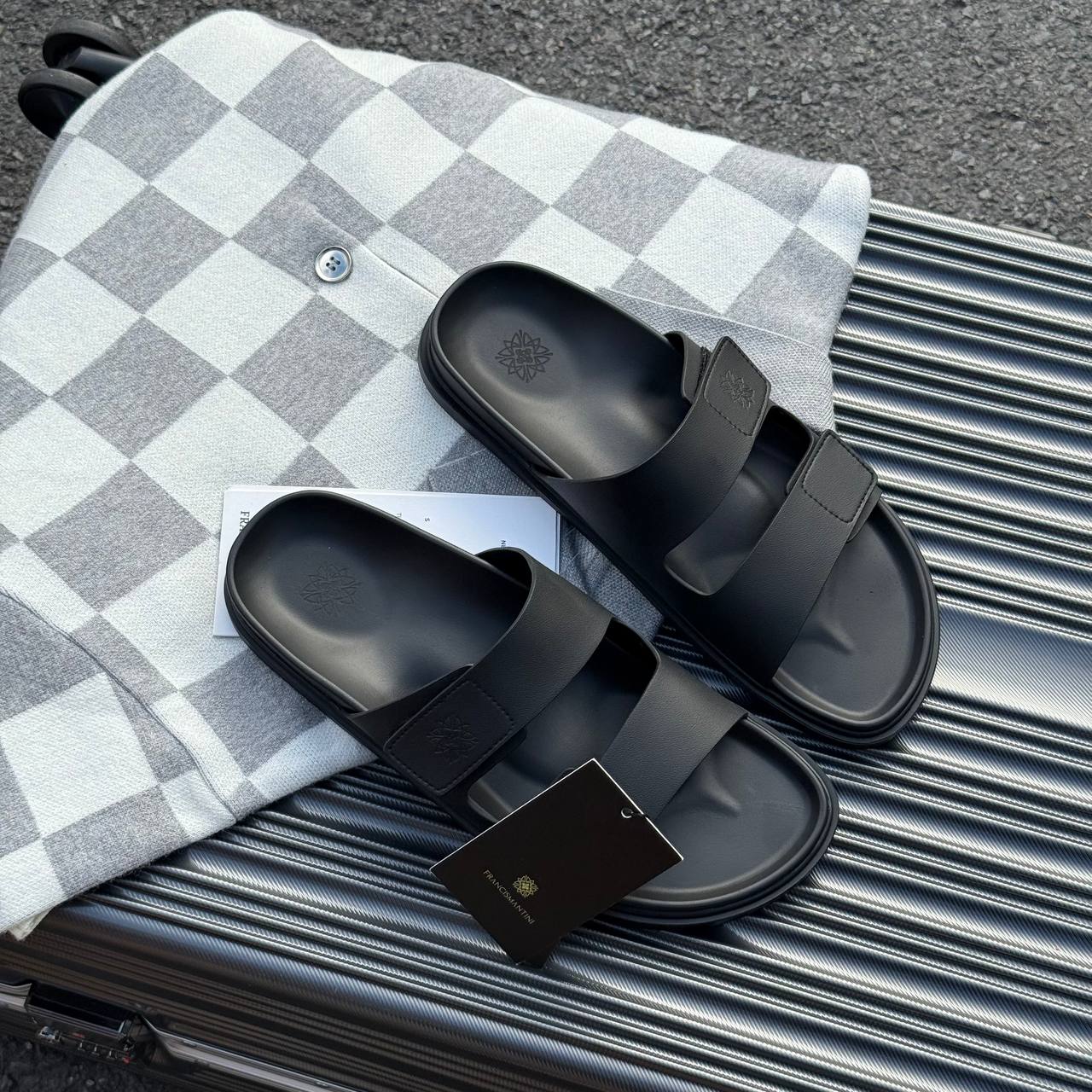 Dép Francis Mantini Double-Strap Black [23288BL]