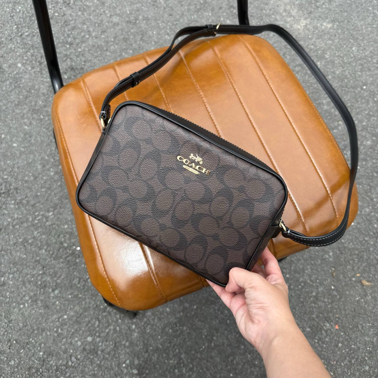 Túi Coach Camera ‘Brown’ 91677-IMAA8