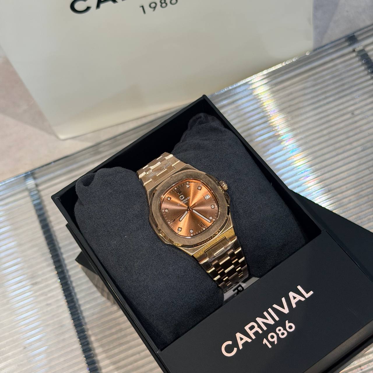 Đồng Hồ Carnival ''Brown '' [8160L]