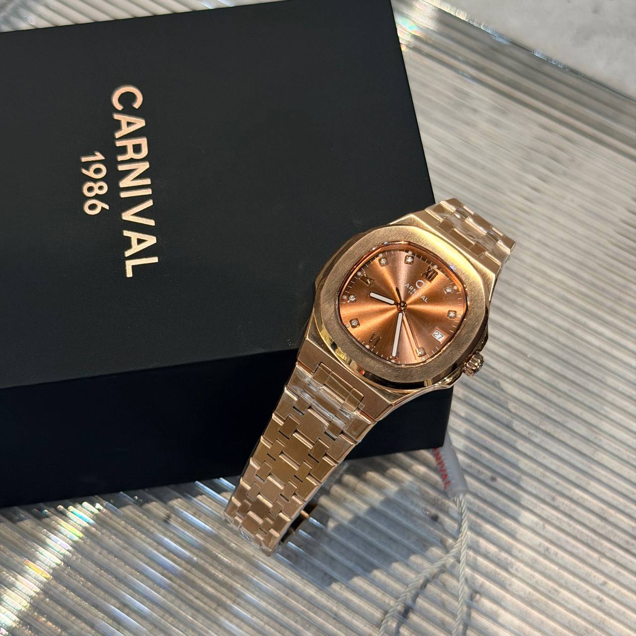 Đồng Hồ Carnival ''Brown '' [8160L]