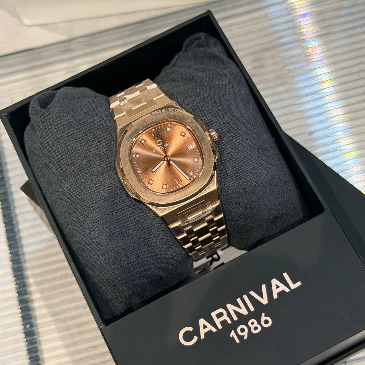Đồng Hồ Carnival ''Brown '' [8160L]