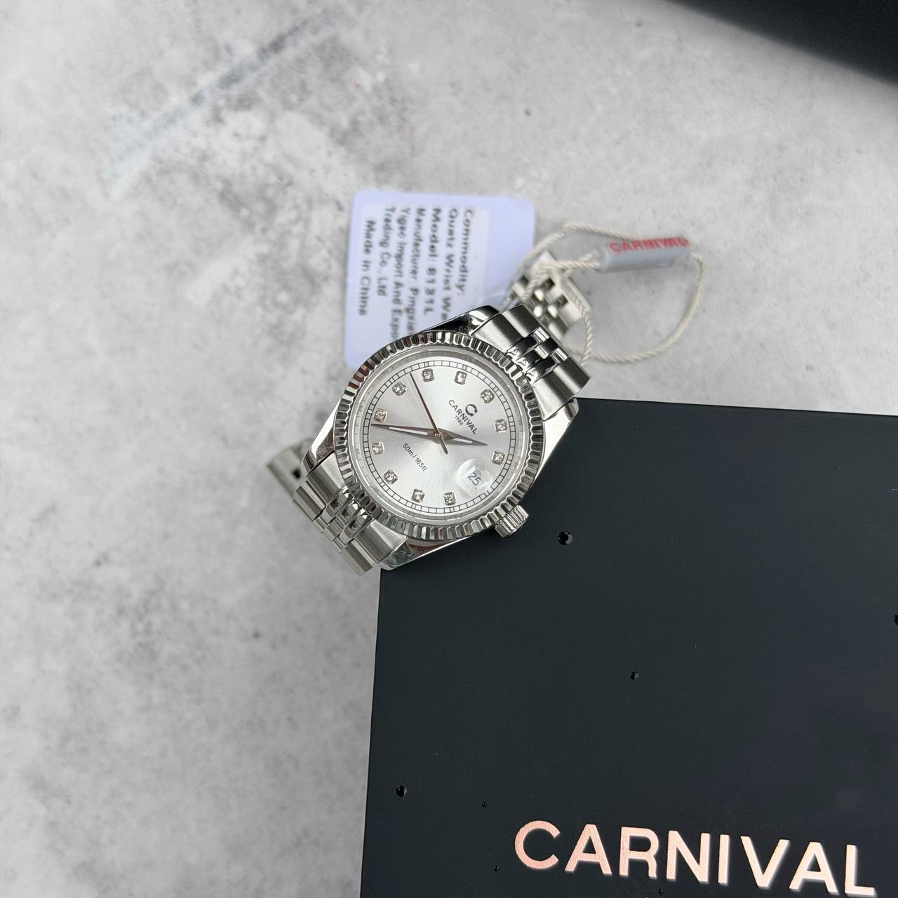 Đồng Hồ Nữ Carnival Quartz Watch 8131L-VT-T Sliver