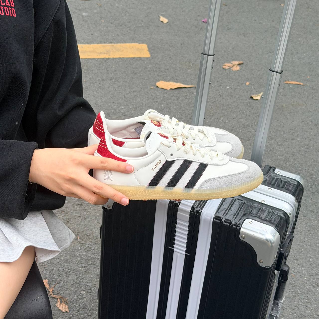 Giày ADIDAS SAMBA OG 'White' [JR8083]