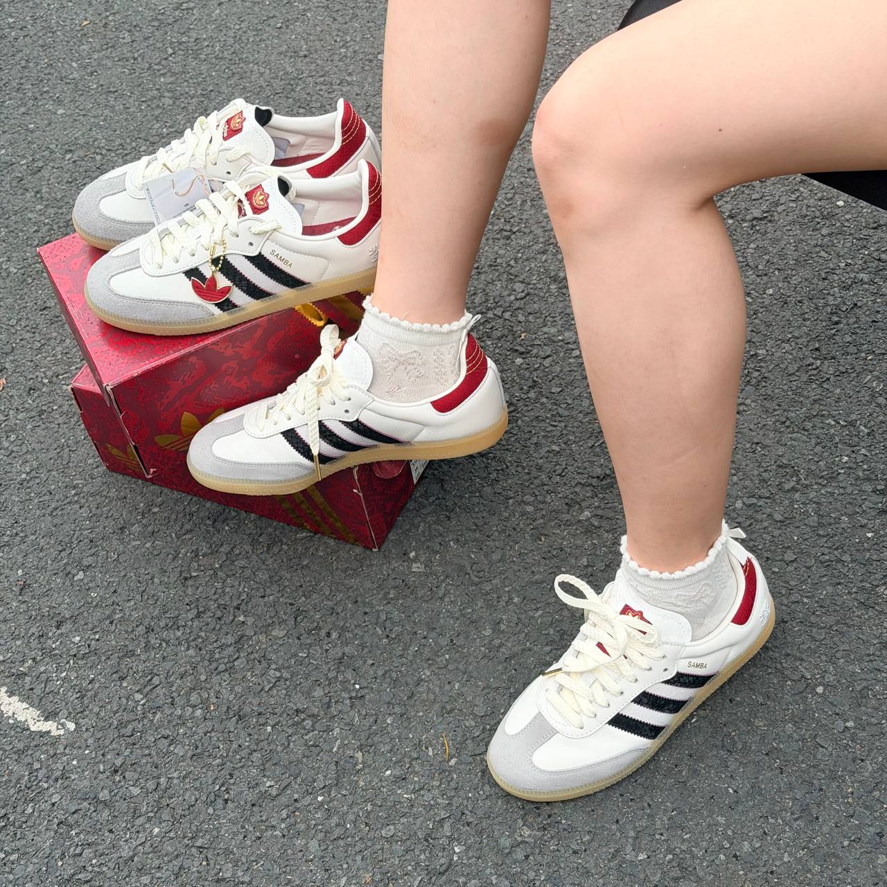 Giày ADIDAS SAMBA OG 'White' [JR8083]