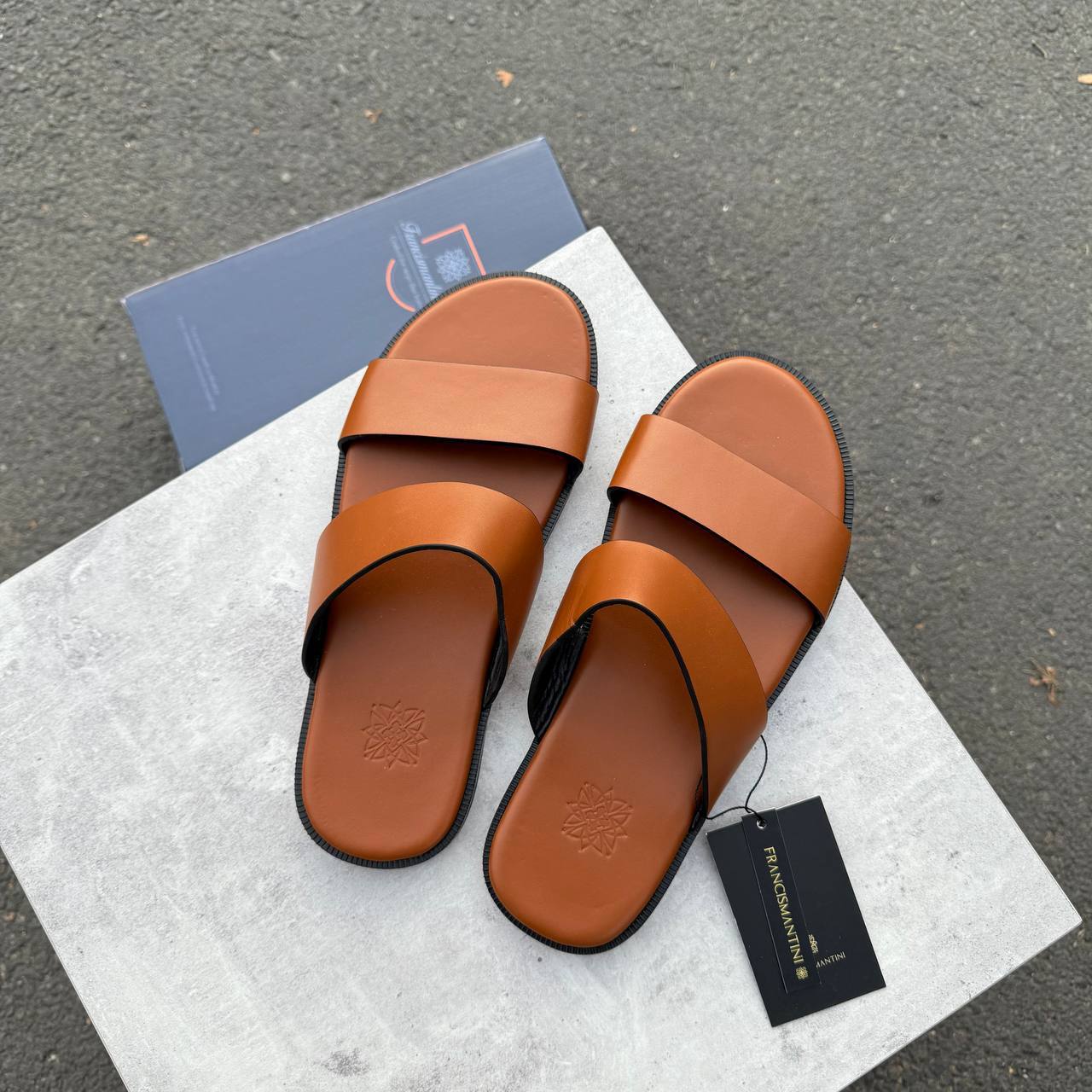 Dép Francis Mantini Double Strap Slippers ''Cigarette'