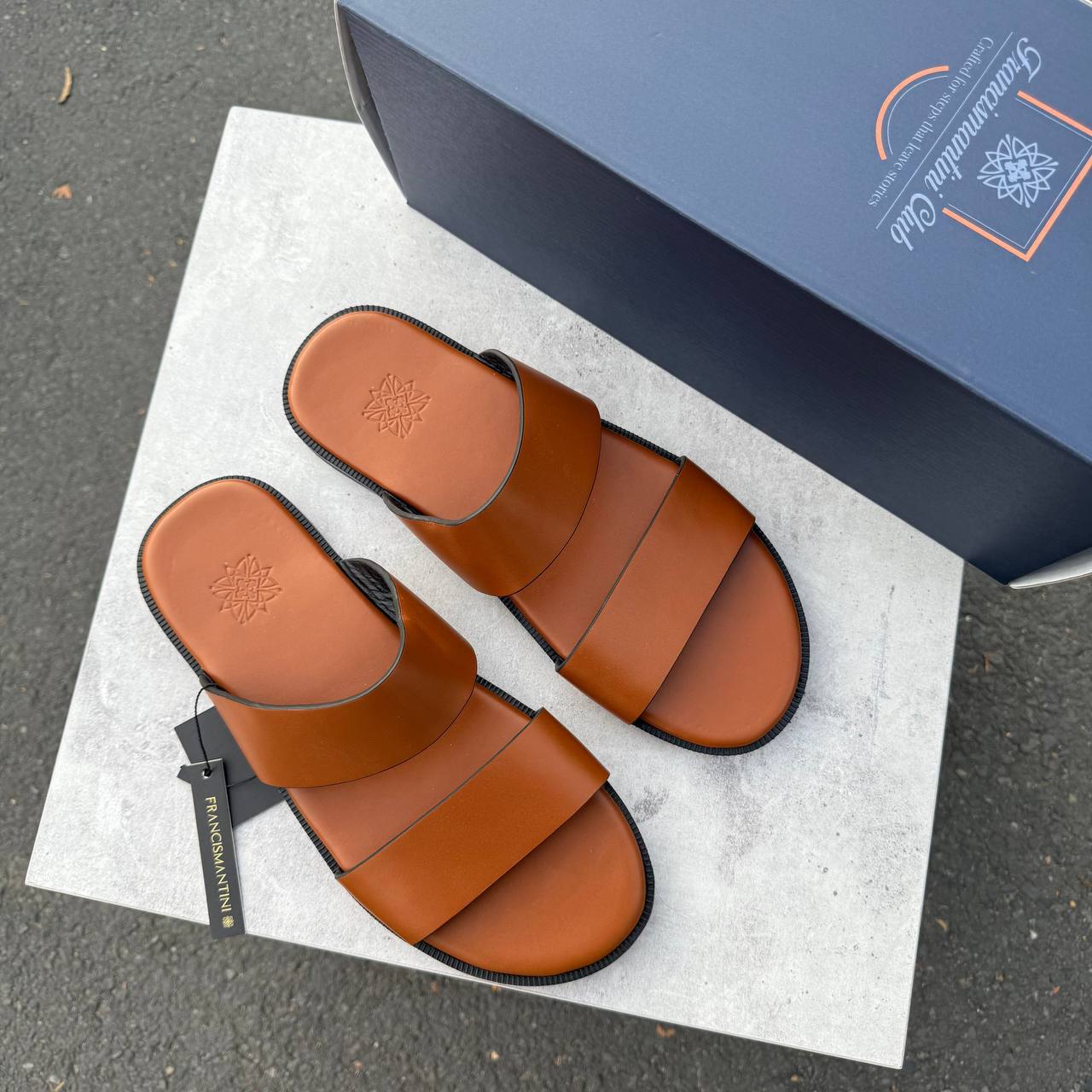 Dép Francis Mantini Double Strap Slippers ''Cigarette'