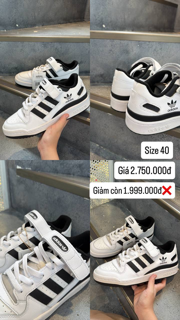 Giày Adidas Forum Low ‘White Black’ FY7757