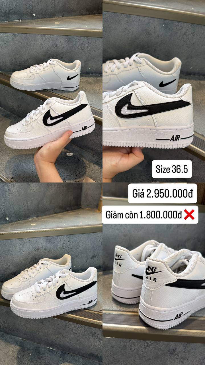 Giày Nike Air Force 1 Low 'Cut Out Swoosh White [ DR7889 100 ]