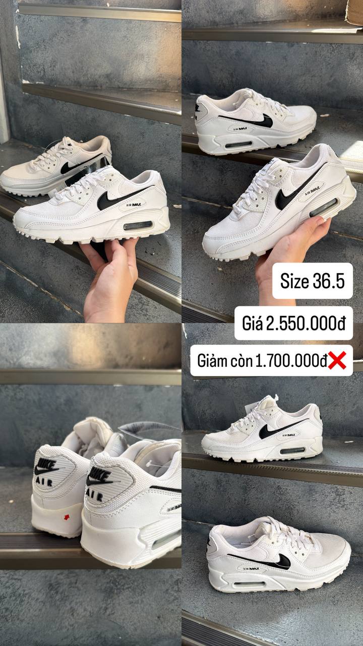 Giày Nike Air Max 90 Next Nature ‘Black White’ [DH8010 101]