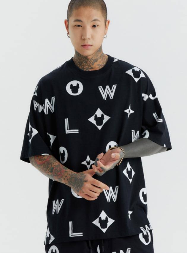 Áo Thun Life Work Radok Line Artwork Short-sleeve ''Black'' [LW242TS436]