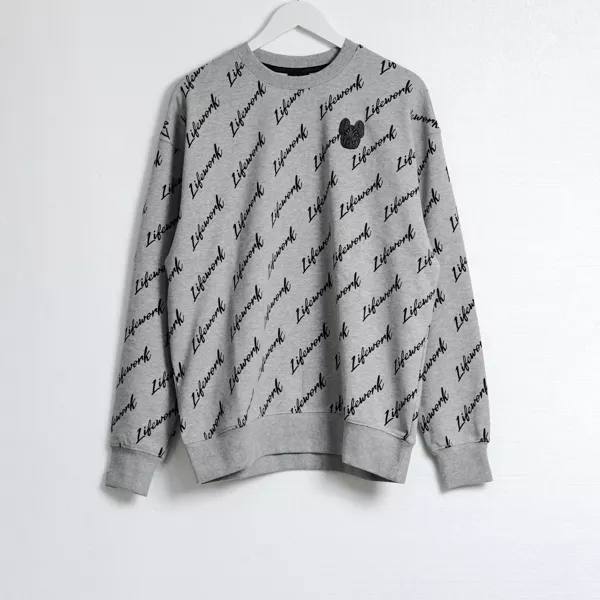 LIFE WORK SWEATER MELANGE GREY LW242MT070