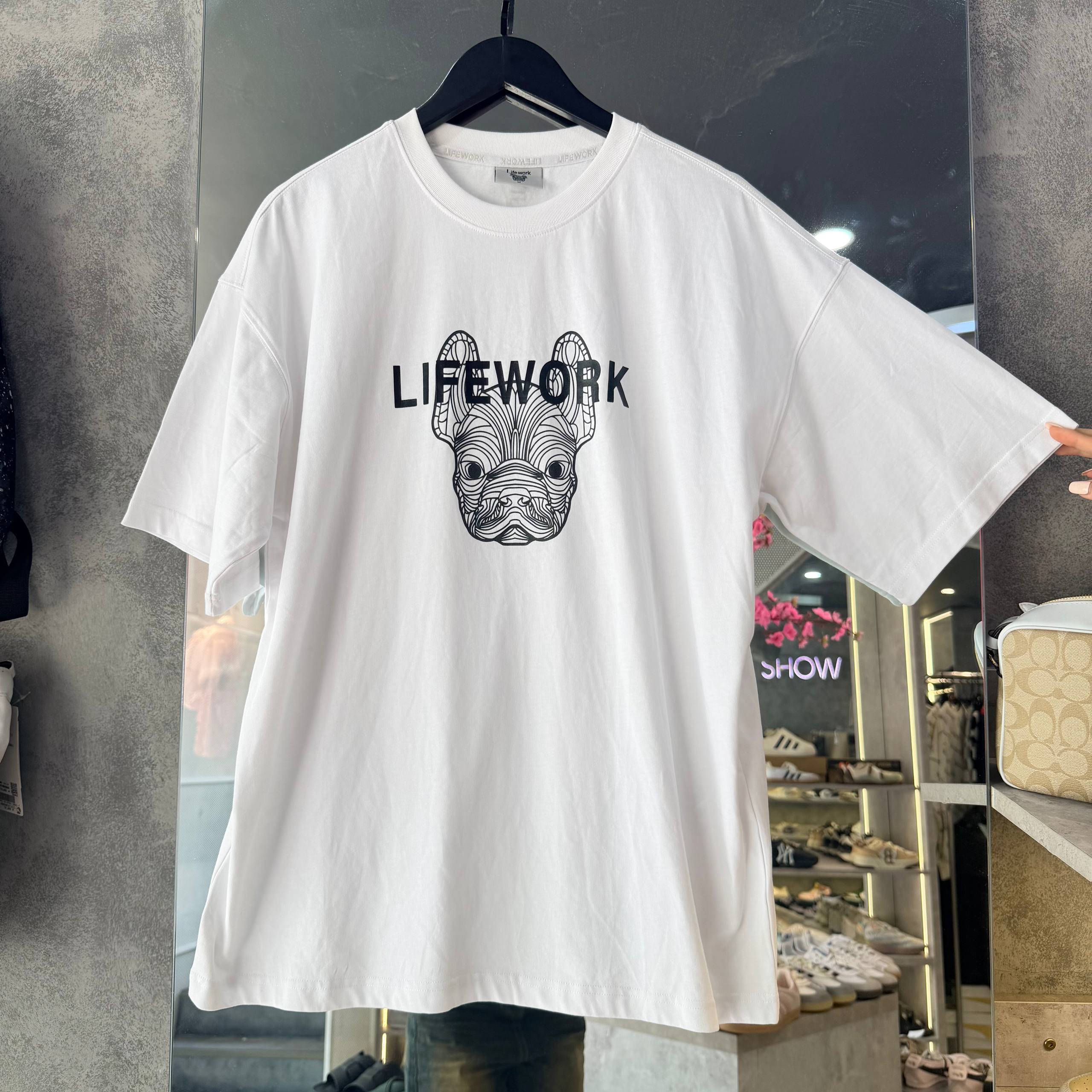 NEW ITEM Áo Thun Life Work Hideaway White [lw235ts995]