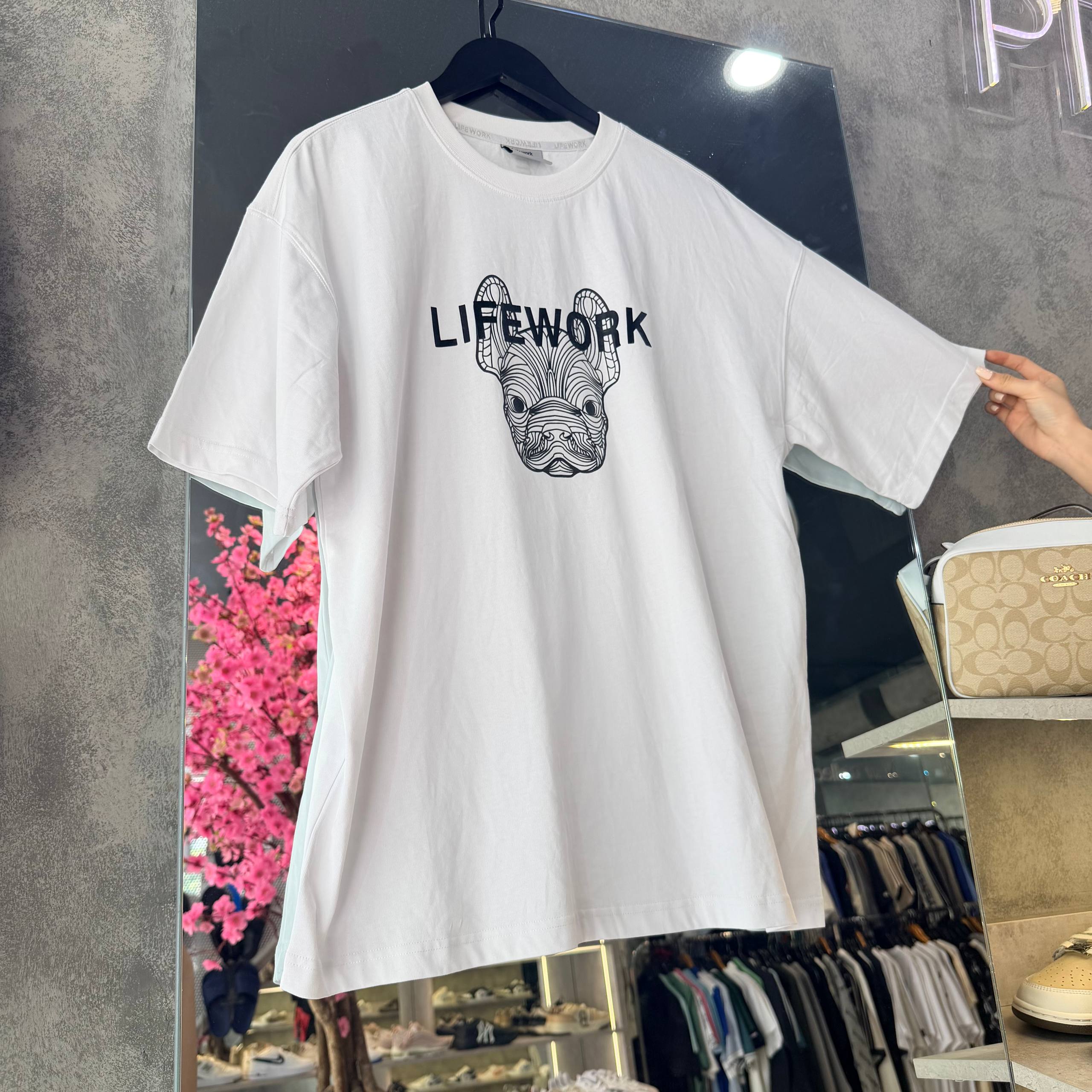 NEW ITEM Áo Thun Life Work Hideaway White [lw235ts995]