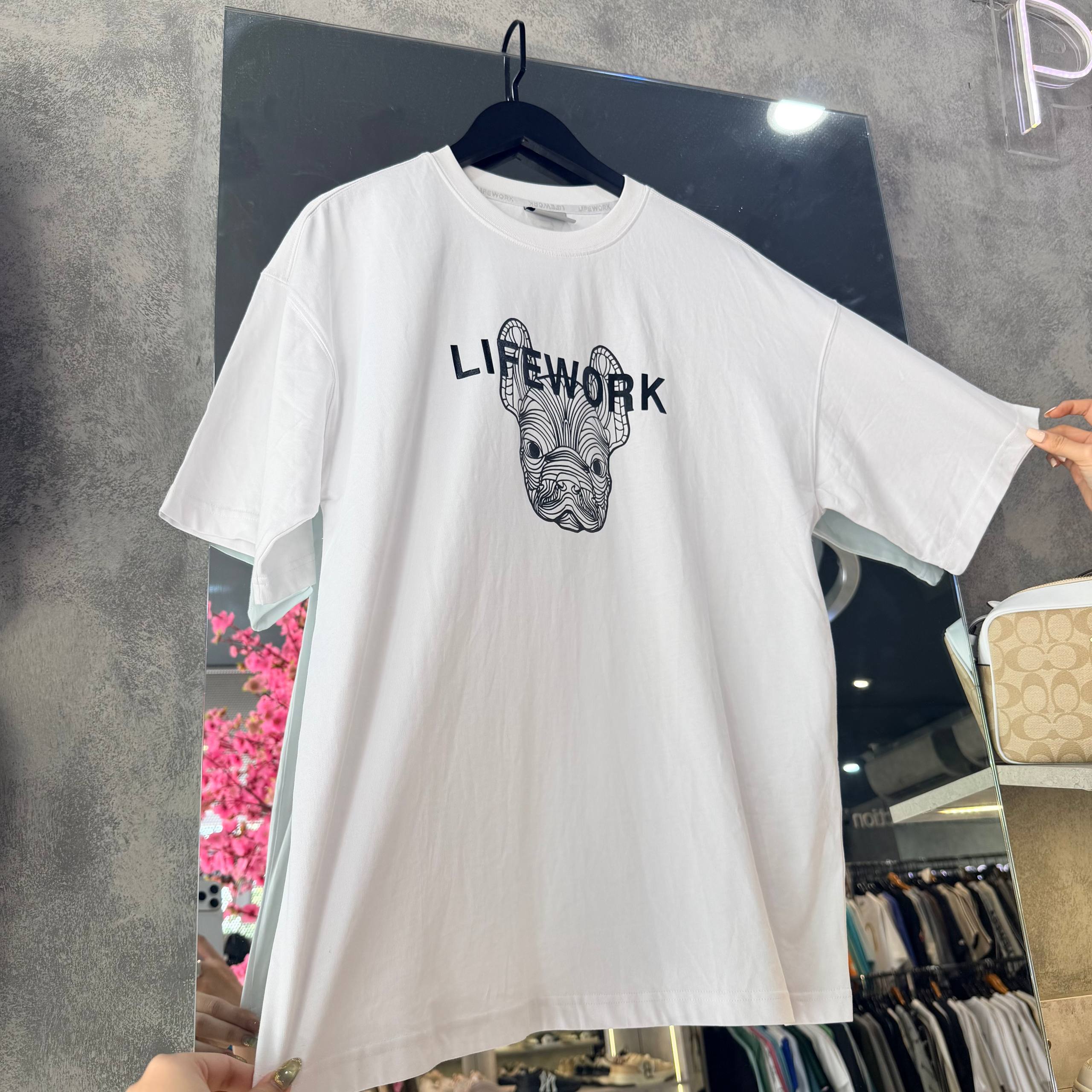 NEW ITEM Áo Thun Life Work Hideaway White [lw235ts995]