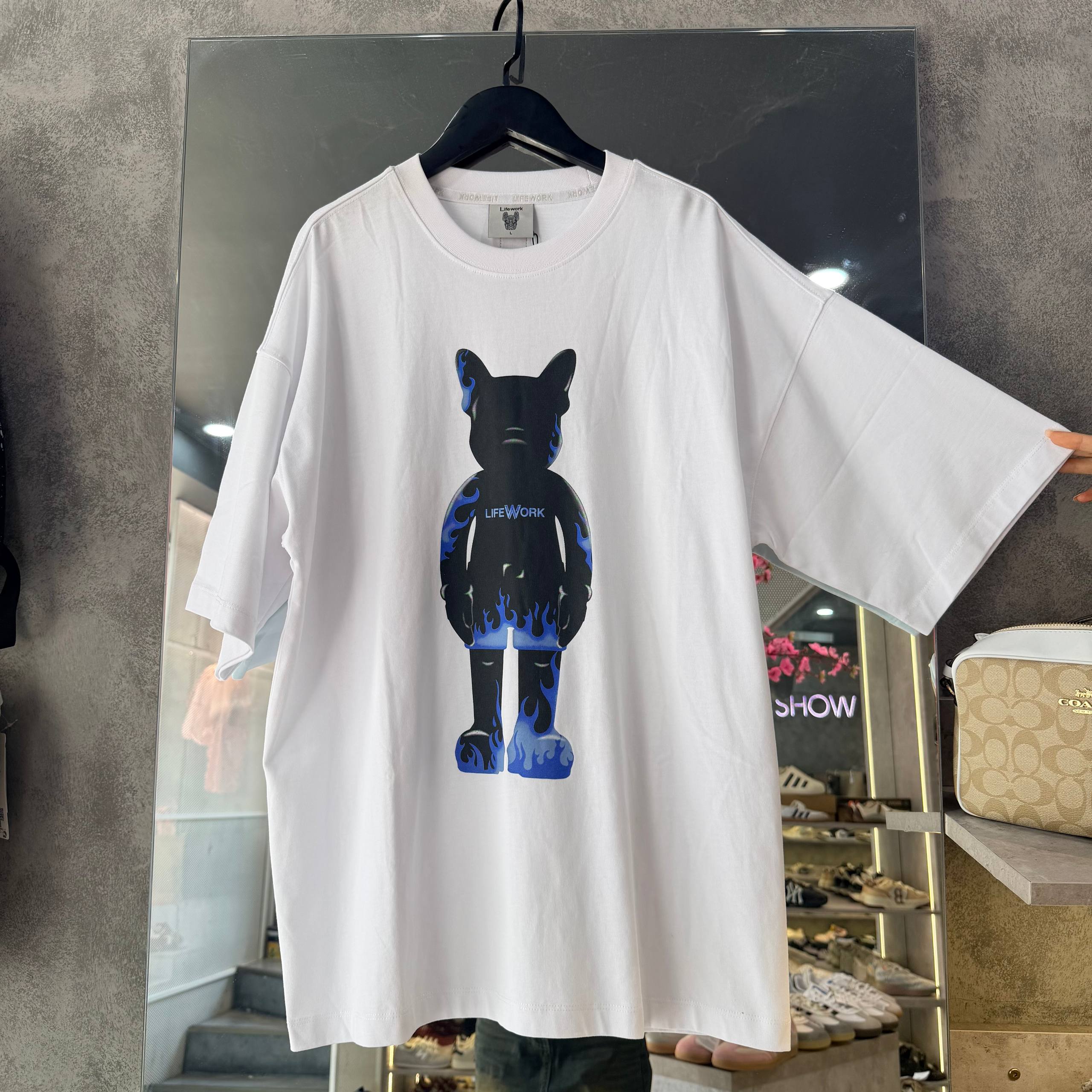 Áo Thun Life Work Big Logo White [lw232ts418]