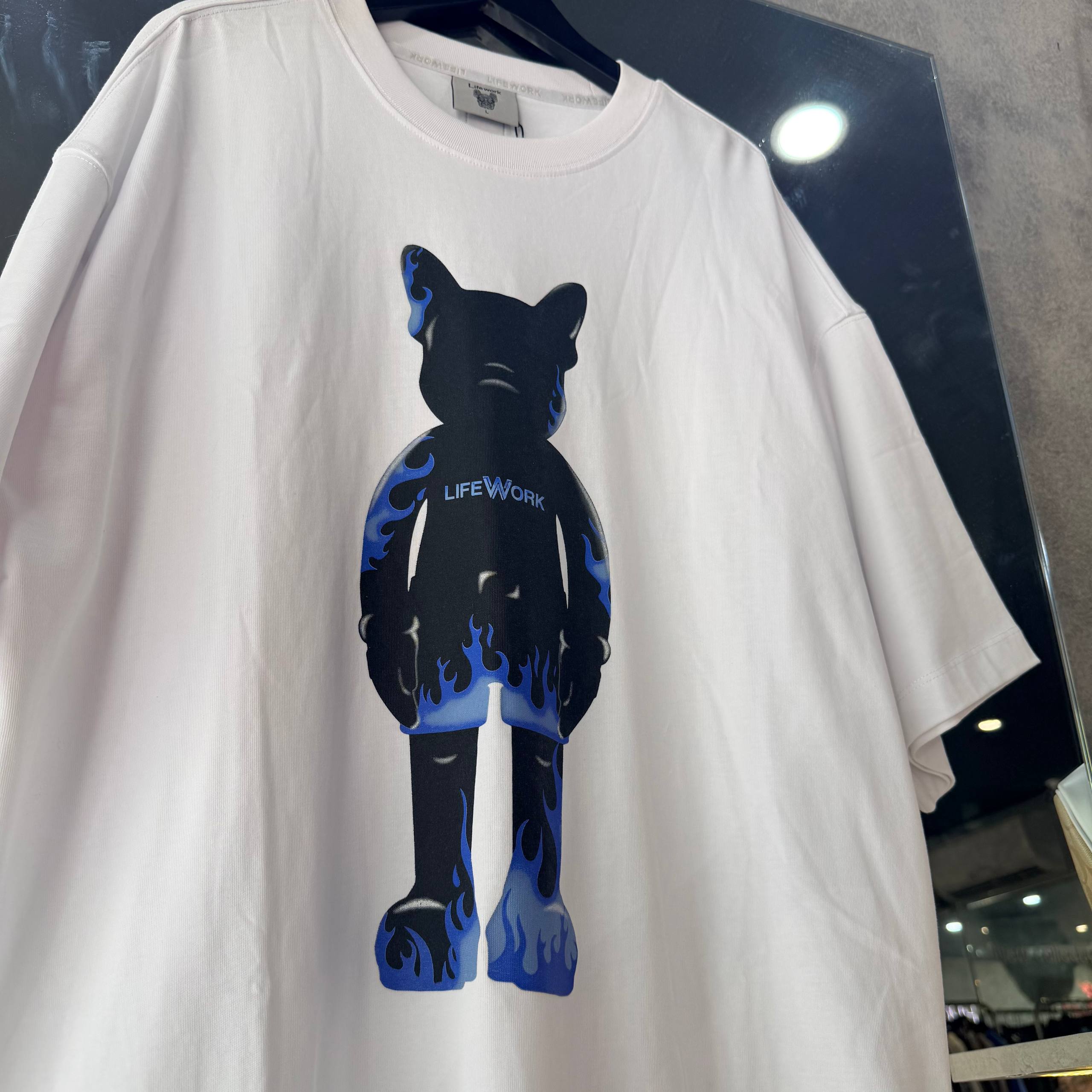 Áo Thun Life Work Big Logo White [lw232ts418]