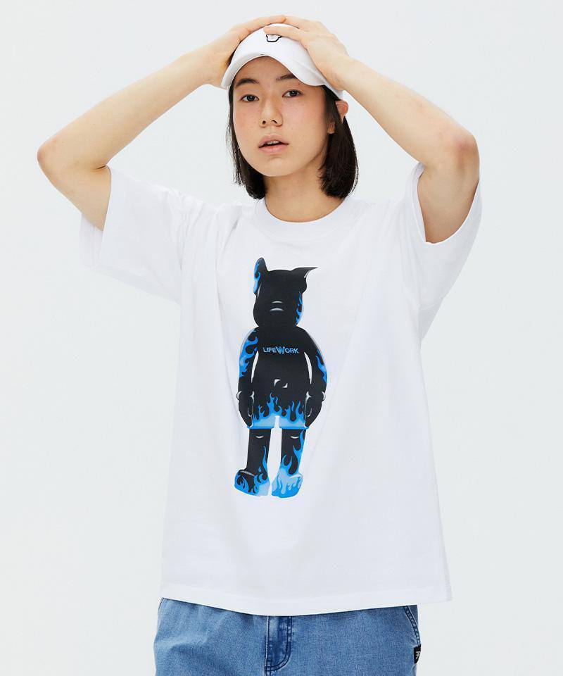 Áo Thun Life Work Big Logo White [lw232ts418]