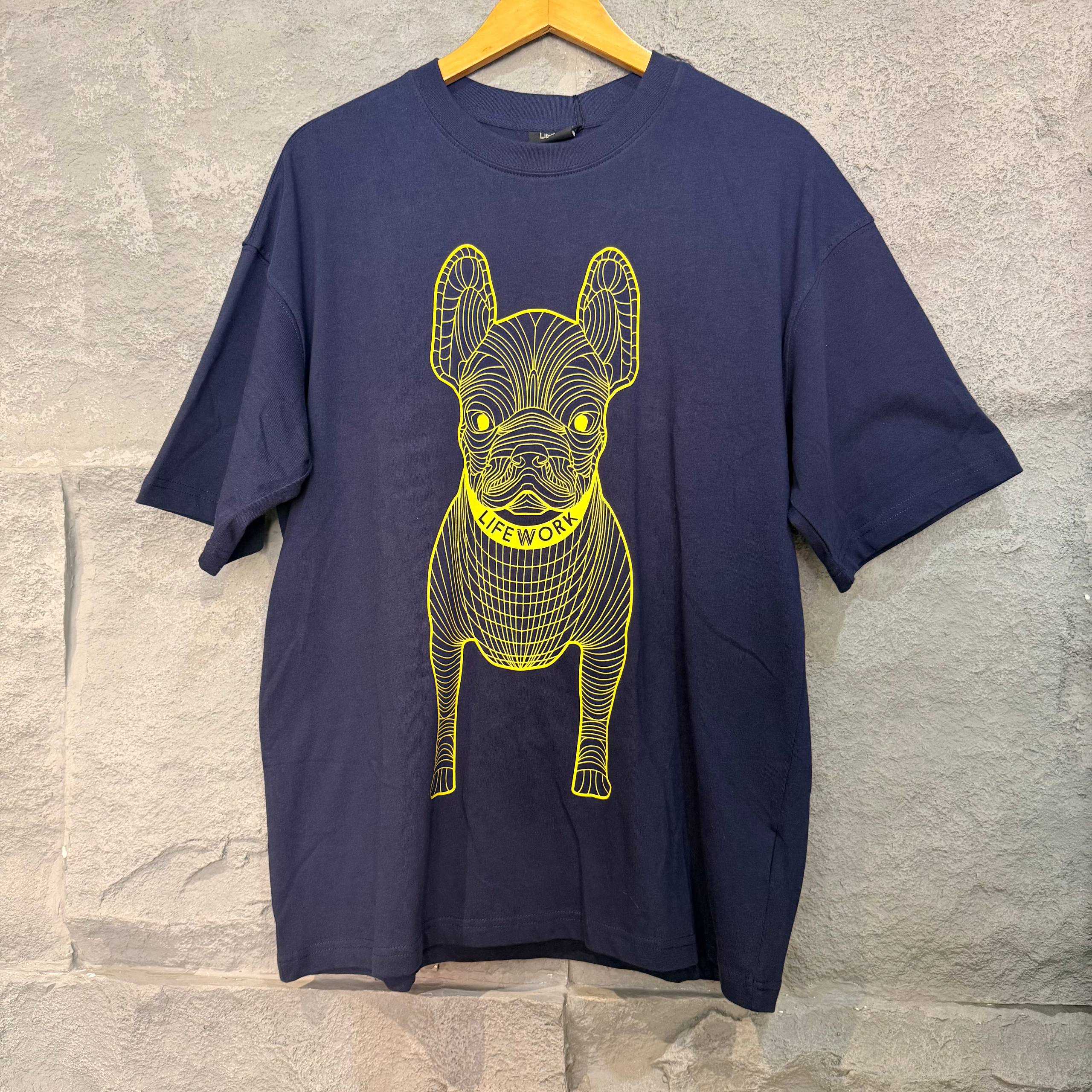 Áo Thun Life Work Deep Navy/Gold [ lw225ts990 ]