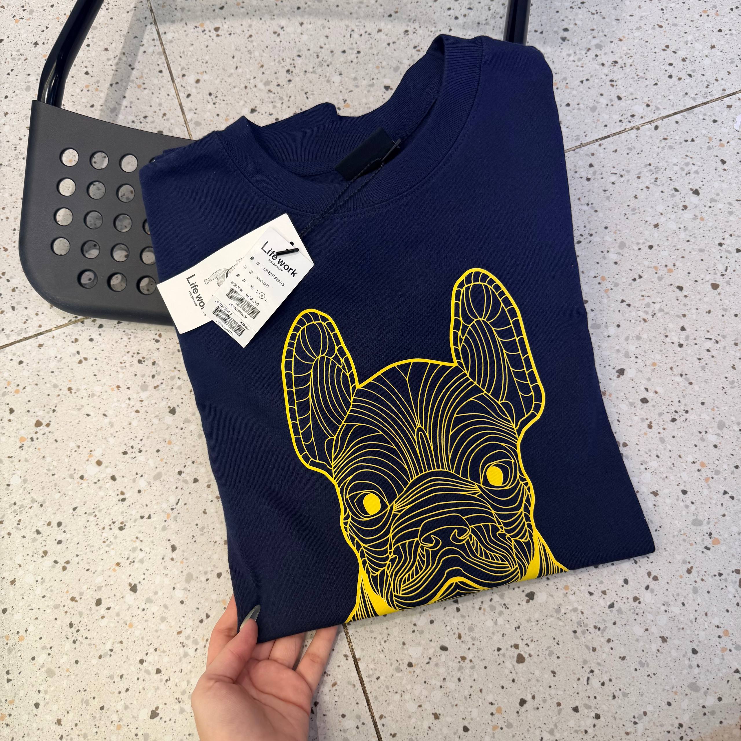 Áo Thun Life Work Deep Navy/Gold [ lw225ts990 ]